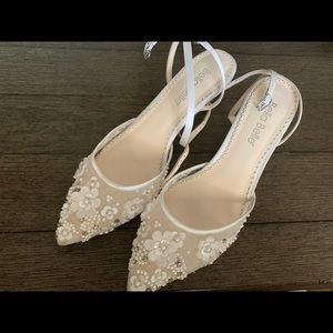 Bella Belle wedding shoes Rosa Ivory size 8.5 (39)